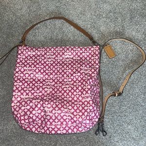 Pink Coach Purse with original strap and dust bag